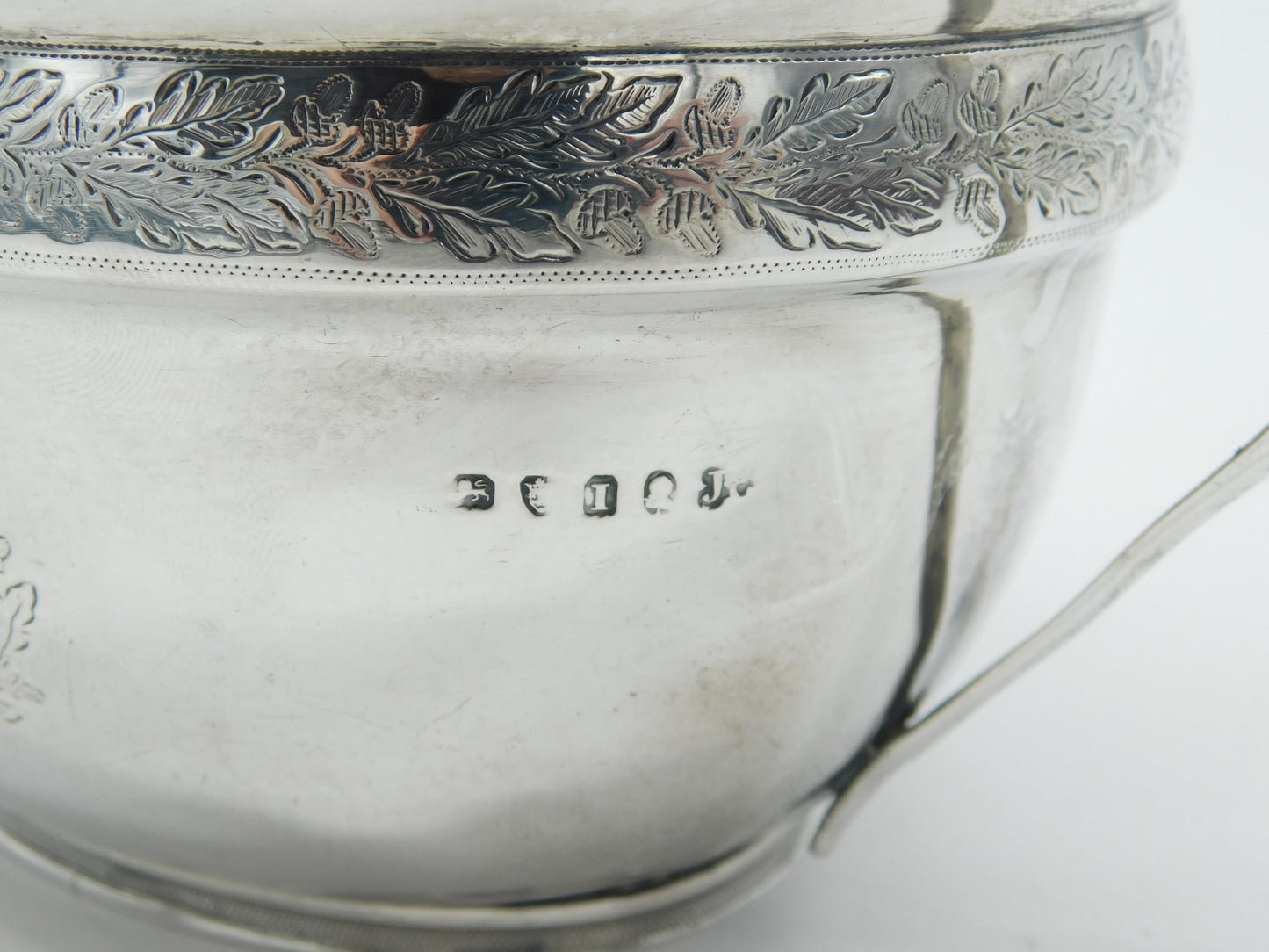 George III Sterling Silver Crested Sugar Bowl Antique 1804 London John Emes