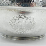 George III Sterling Silver Crested Sugar Bowl Antique 1804 London John Emes