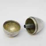 George III Sterling Silver Crested Egg Form Piercing Pot Antique c1790