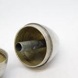 George III Sterling Silver Crested Egg Form Piercing Pot Antique c1790
