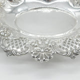 Edwardian Sterling Silver Floral Pattern Fruit Dish 1902 Sheffield Mappin & Webb