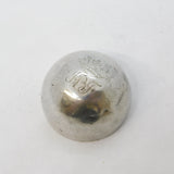 George III Sterling Silver Crested Egg Form Piercing Pot Antique c1790