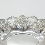 Edwardian Sterling Silver Floral Pattern Fruit Dish 1902 Sheffield Mappin & Webb
