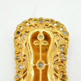 18th Century Mughal Indian Silver Gilt Old-Cut Diamond Set Buckle Antique