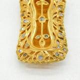 18th Century Mughal Indian Silver Gilt Old-Cut Diamond Set Buckle Antique