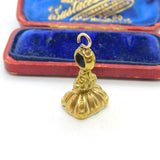 Victorian Rolled Gold & Carved Amethyst Monogram Intaglio Fob Seal c1860 Antique