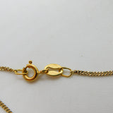 18ct Yellow Gold Curb Link Chain Necklace 46.8cm / 18.4" Vintage c1980