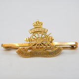 WWII 9ct Yellow Gold Royal Artillery Sweetheart Brooch Antique c1940