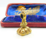 Victorian Rolled Gold & Carved Amethyst Monogram Intaglio Fob Seal c1860 Antique