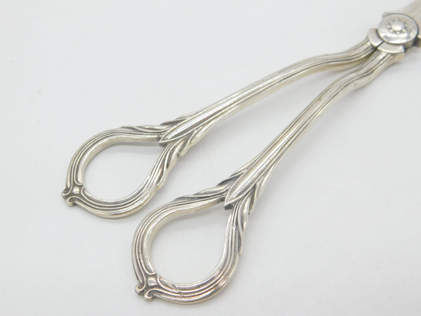 Art Nouveau Victorian Sterling Silver Grape Scissors or Shears Antique 1899 Sheffield