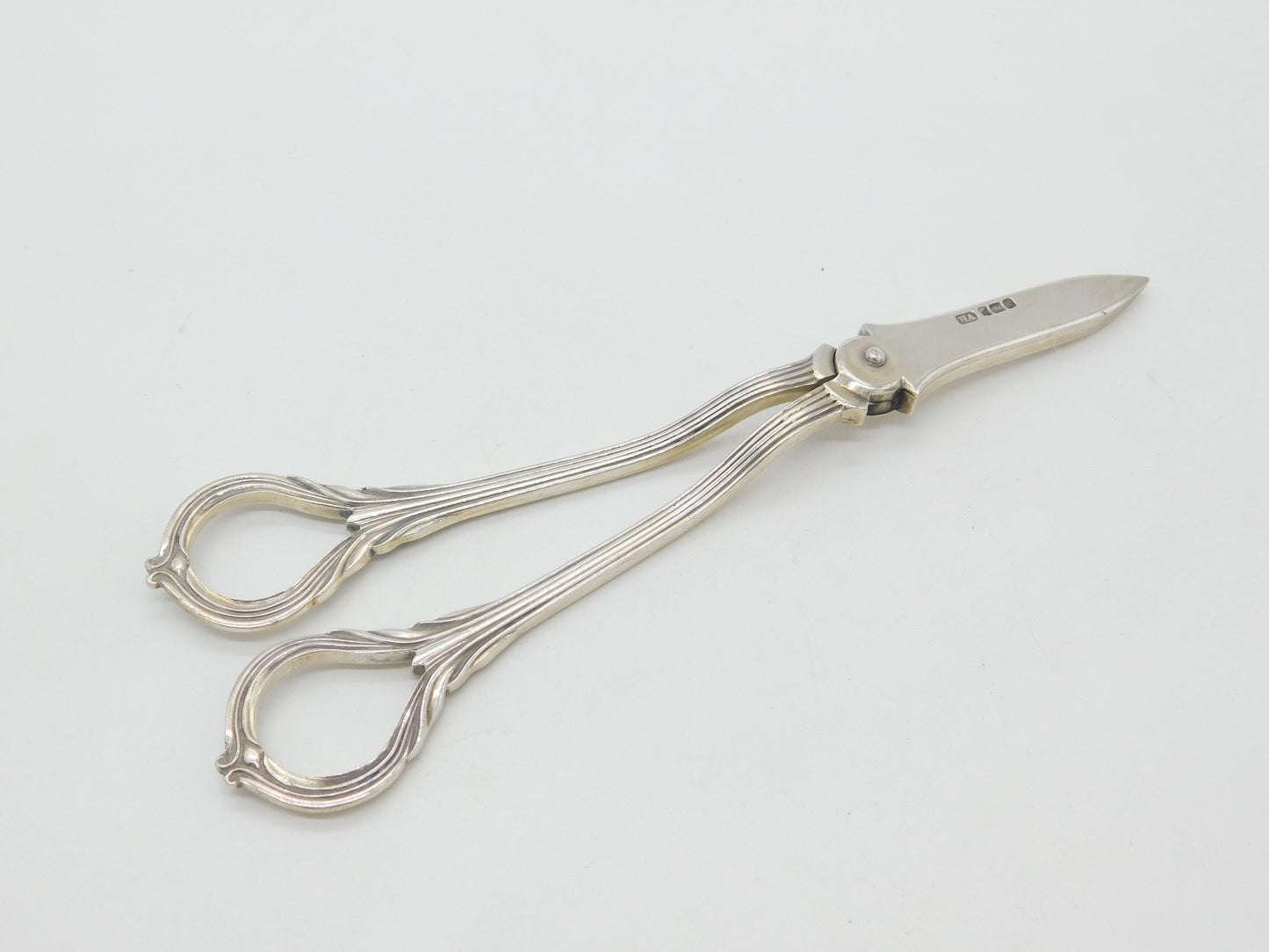 Art Nouveau Victorian Sterling Silver Grape Scissors or Shears Antique 1899 Sheffield