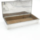 American Sterling Silver Cigar Box Antique c1920 Art Deco