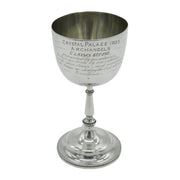 Victorian Sterling Silver 'Crystal Palace Archangels' Goblet Cup Antique 1896