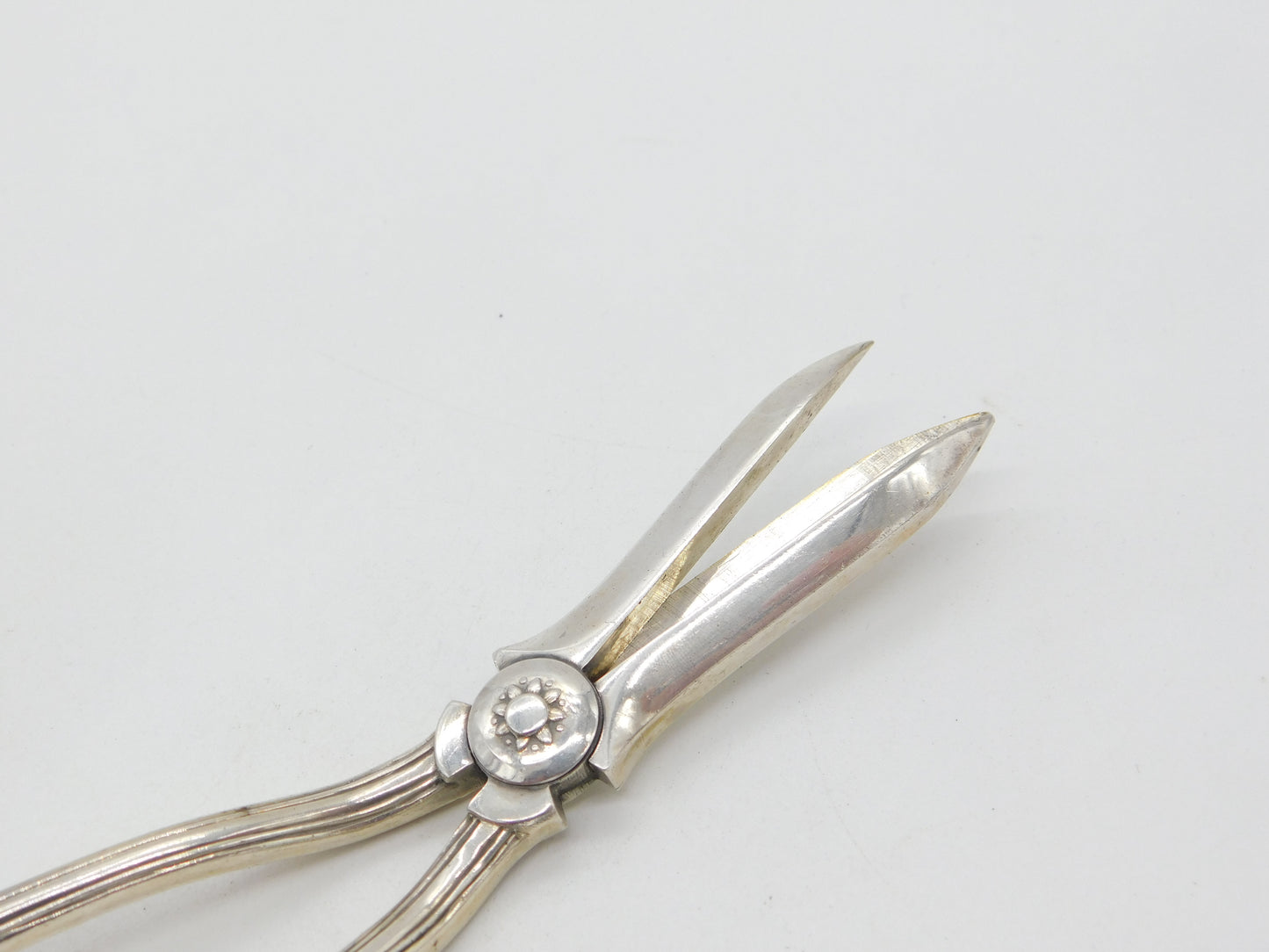 Art Nouveau Victorian Sterling Silver Grape Scissors or Shears Antique 1899 Sheffield