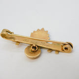 WWII 9ct Gold Royal Fusiliers Miltary Sweetheart Brooch Antique c1940s