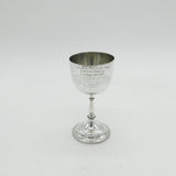 Victorian Sterling Silver 'Crystal Palace Archangels' Goblet Cup Antique 1896