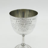 Victorian Sterling Silver 'Crystal Palace Archangels' Goblet Cup Antique 1896