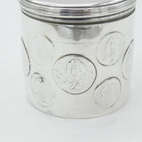 Georgian Sterling Silver Early Coin Set Money Box 1826 Antique London