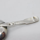 George IV Sterling Silver Floral Pattern Tea Caddy Spoon Antique 1826 Birmingham