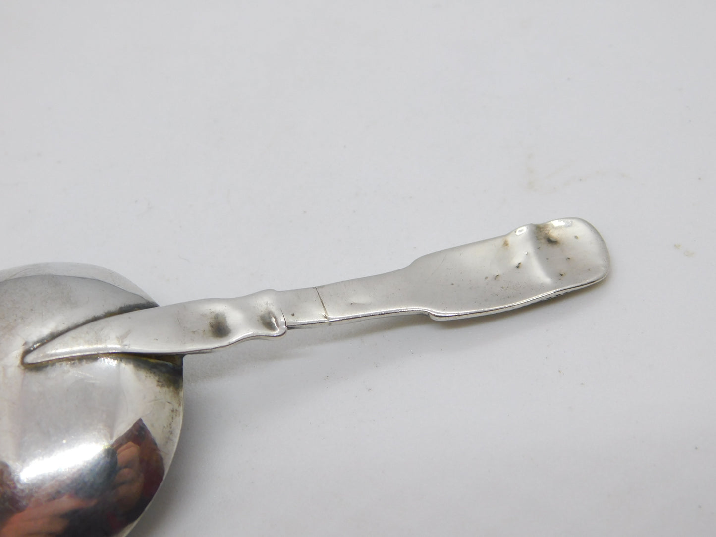 George IV Sterling Silver Floral Pattern Tea Caddy Spoon Antique 1826 Birmingham