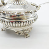 Georgian Sterling Silver Claw Foot Large Mustard Pot Antique 1817 London