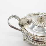 Georgian Sterling Silver Claw Foot Large Mustard Pot Antique 1817 London