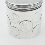 Georgian Sterling Silver Early Coin Set Money Box 1826 Antique London