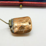 Georgian 9ct Gold, Pearl & Citrine 'In Memory of William Last' Mourning Brooch Antique 1835