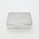 18th Century Irish Georgian Sterling Silver Bright Cut Snuff Box Antique c1760