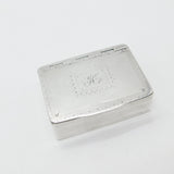 18th Century Irish Georgian Sterling Silver Bright Cut Snuff Box Antique c1760