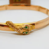 9ct Rose Gold Snake Serpent Slave Bangle Bracelet Antique 1922 Art Deco