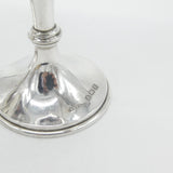 Pair of Sterling Silver Floral Pattern Goblets or Chalices 1937 Antique Deco