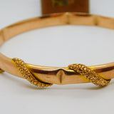9ct Rose Gold Snake Serpent Slave Bangle Bracelet Antique 1922 Art Deco