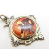 Sterling Silver & Enamel Winston Churchill Fob Medal 1931 Birmingham Antique