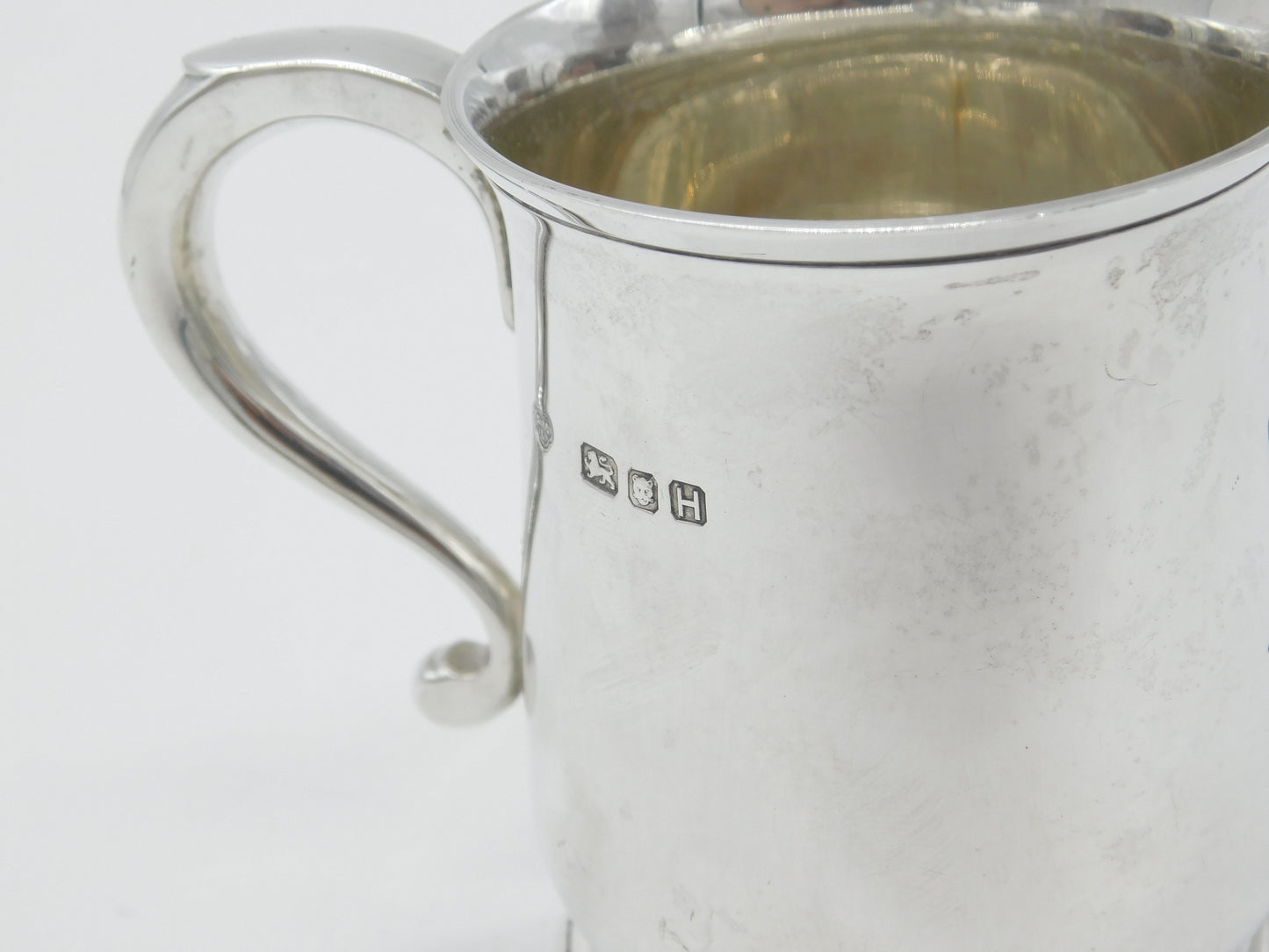 Sterling Silver Christening Cup or Tankard 'Meriel' Antique 1943 London Deco