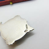 Sterling Silver & Enamel Winston Churchill Fob Medal 1931 Birmingham Antique