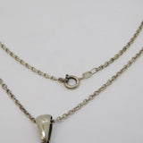 George IV Grand Tour Sterling Silver Carved Lava Cameo Necklace Antique c1830