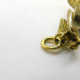 Fabergé Julius Rappoport Imperial Russian Military Helmet Silver Gilt Egg Orb Pendant c1880 Kokoshnik Marks I.P