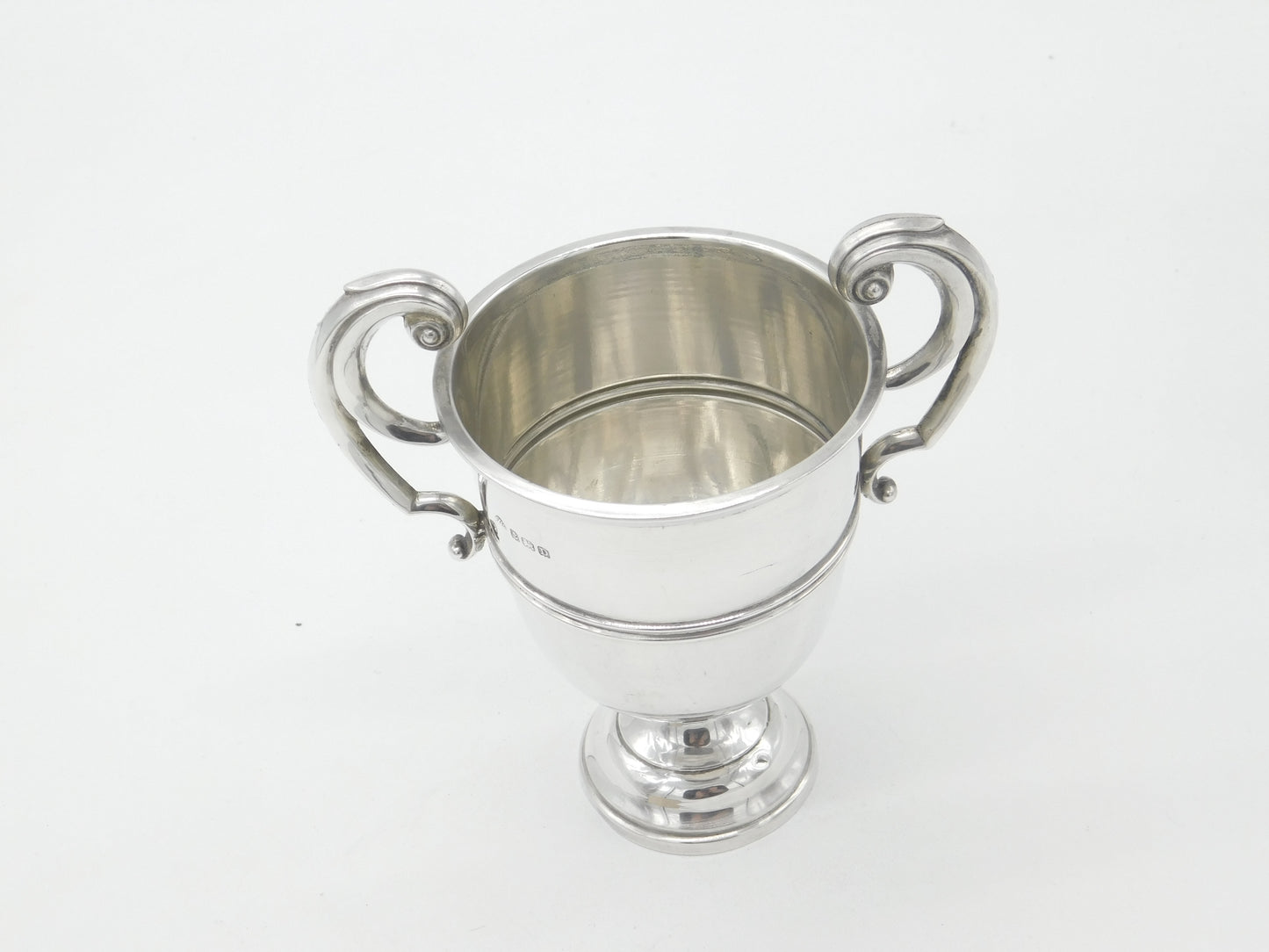 Sterling Silver Two-Handled Trophy Cup Antique 1928 Birmingham Art Deco