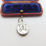 Edwardian Sterling Silver Good Luck Horseshoe Locket Pendant 1906 Birmingham
