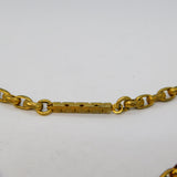 Victorian Pinchbeck Floral Mourning Locket Pendant Necklace Antique c1860