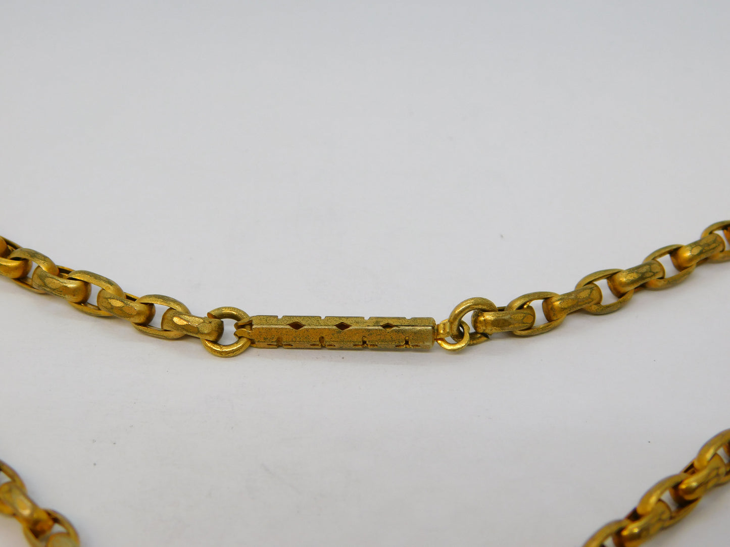 Victorian Pinchbeck Floral Mourning Locket Pendant Necklace Antique c1860