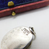 Edwardian Sterling Silver Good Luck Horseshoe Locket Pendant 1906 Birmingham
