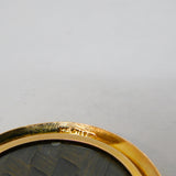 Victorian 9ct Yellow Gold, Portrait & Hair Set Mourning Brooch Pendant Antique c1900