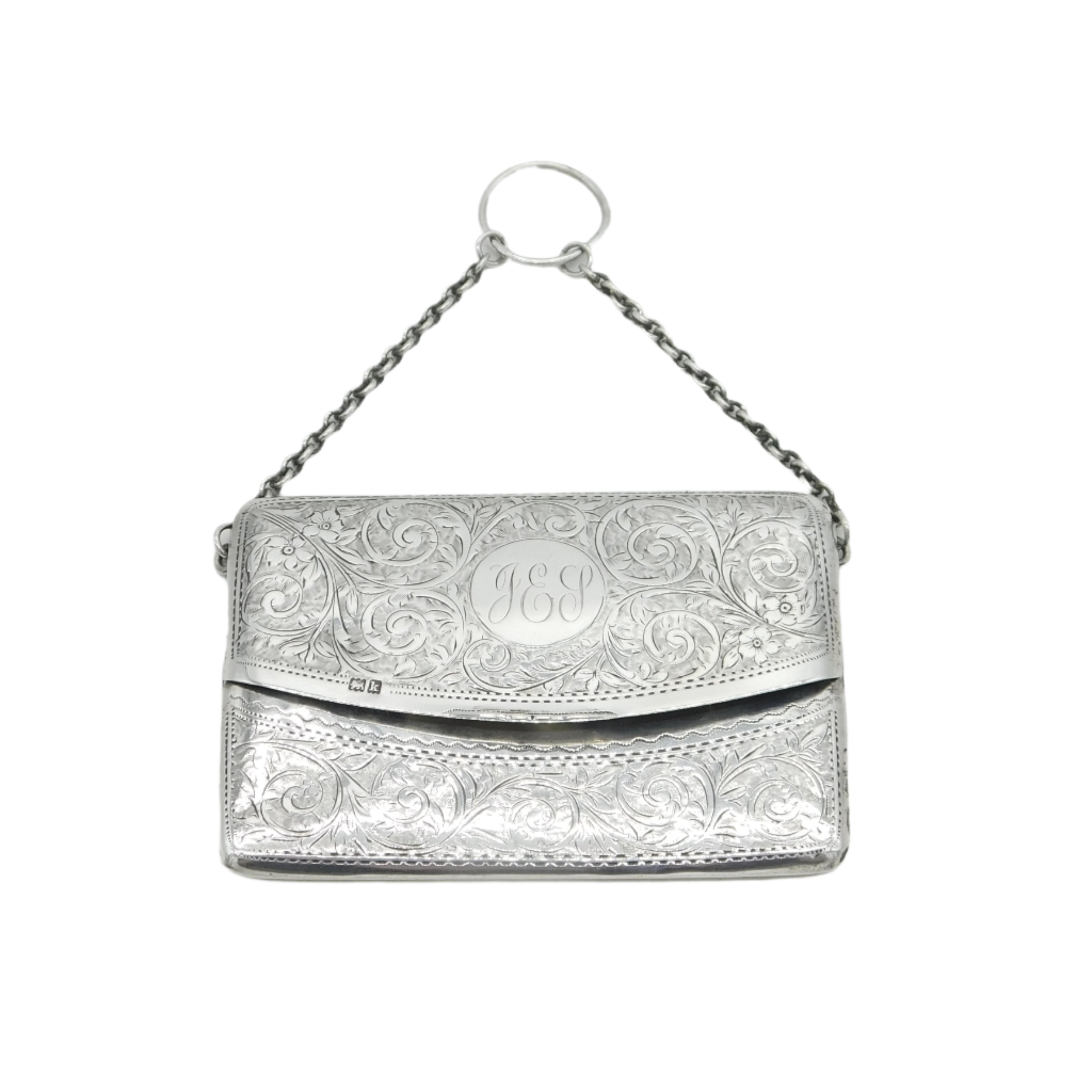 Antique Silver Cigarette Case Edwardian