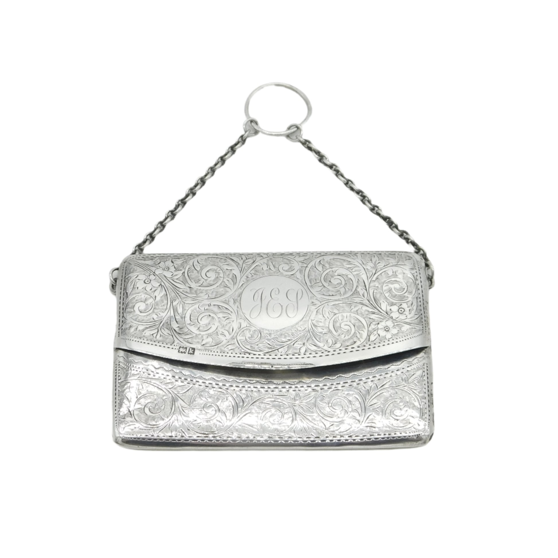 Antique Silver Cigarette Case Edwardian