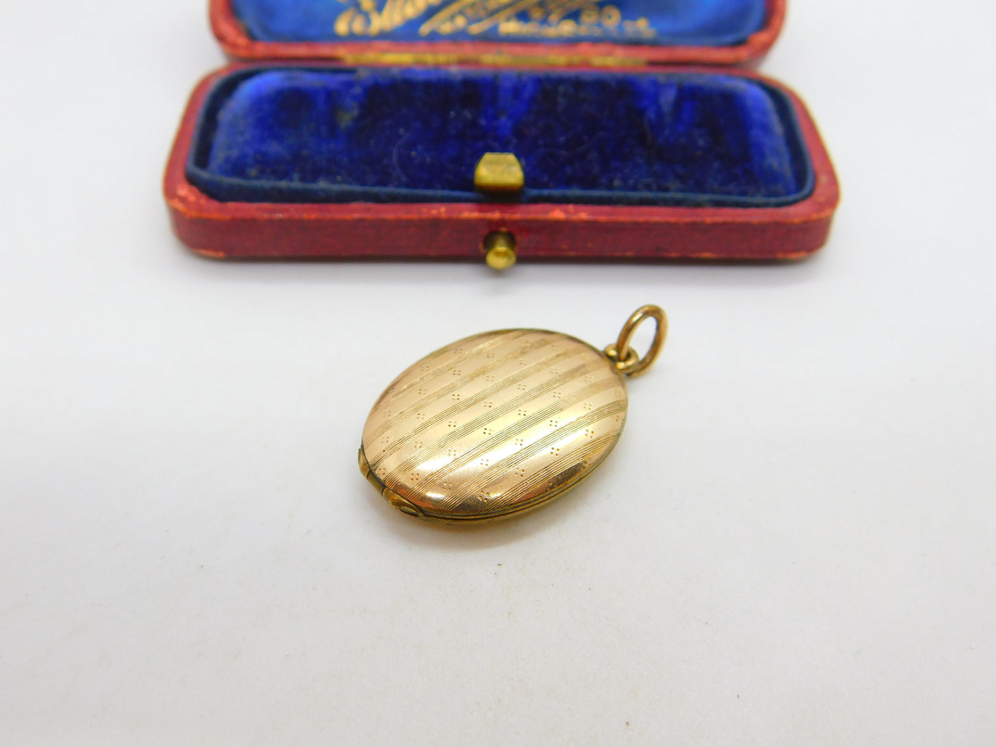 Victorian 9ct Gold Back & Front Double Locket Pendant Antique c1900