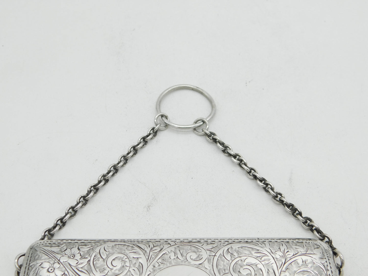 Edwardian Sterling Silver Floral Ladies Cigarette Case Antique 1905 London