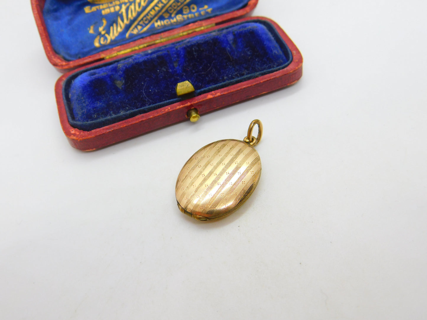 Victorian 9ct Gold Back & Front Double Locket Pendant Antique c1900