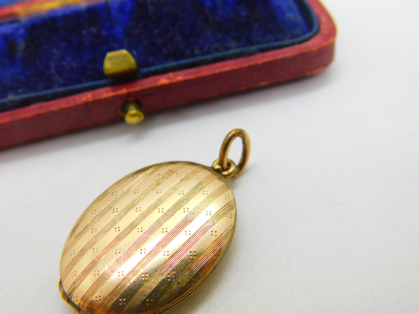 Victorian 9ct Gold Back & Front Double Locket Pendant Antique c1900